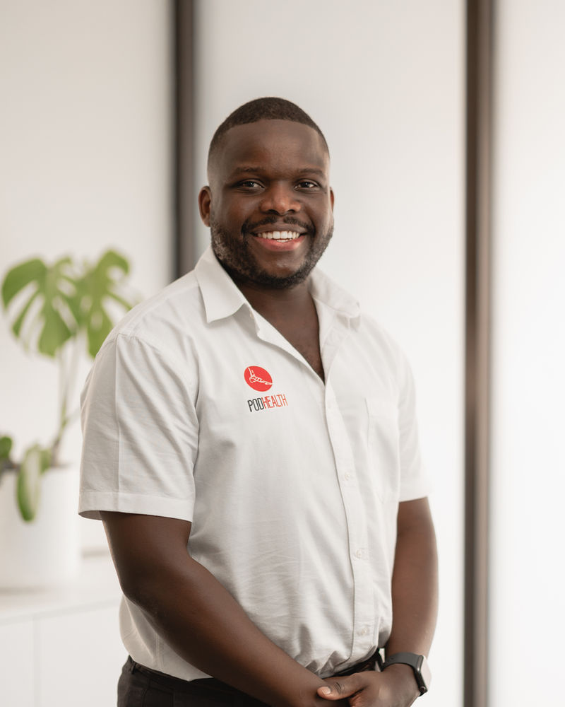 Emmanuel Ngabo, senior podiatrist at Podhealth Foot and Ankle Clinic, Adelaide